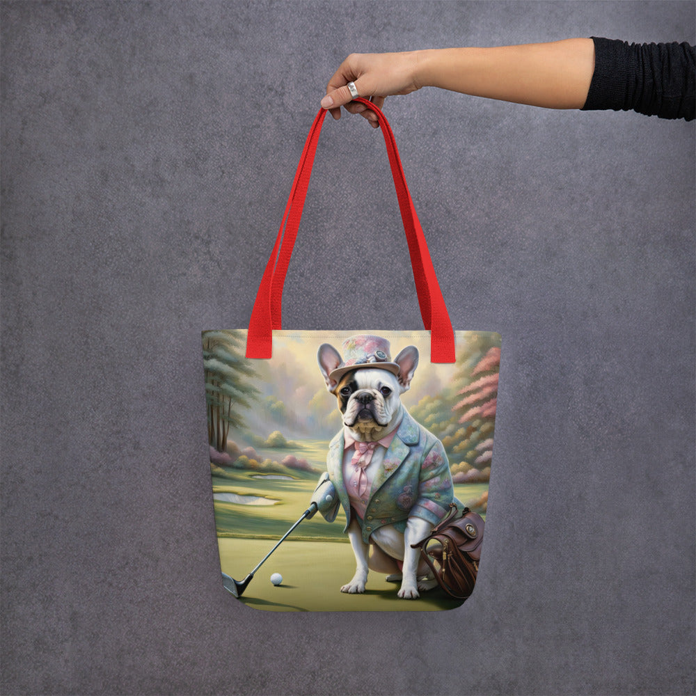 Tote bag-French Bulldog Golfer V55