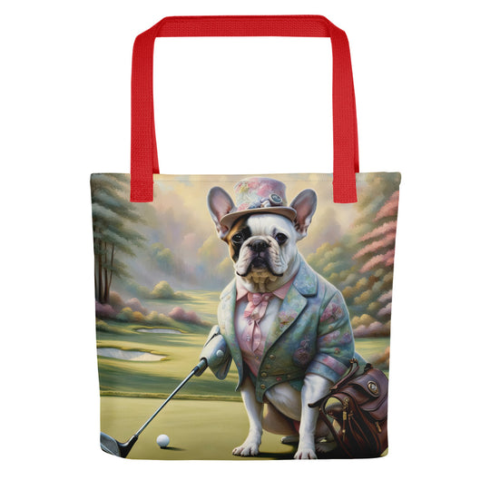 Tote bag-French Bulldog Golfer V55