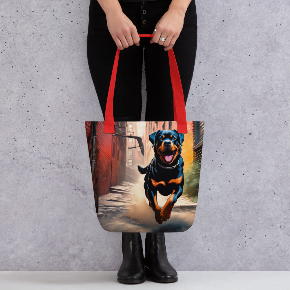 Tote bag-Rottweiler V23