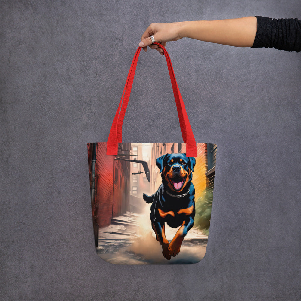 Tote bag-Rottweiler V23