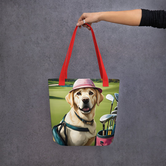 Tote bag- Labrador Retriever Golfer V11