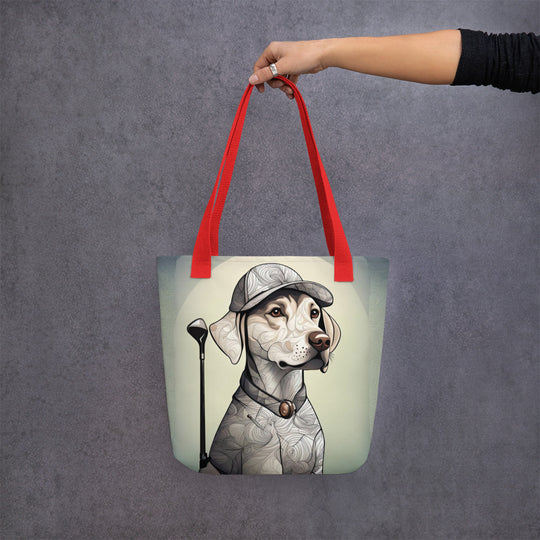 Tote bag-Labrador Retriever Golfer V20