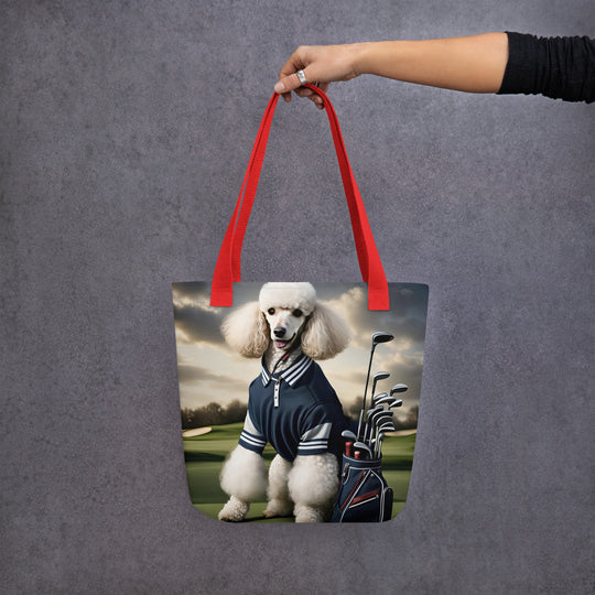 Tote bag-Poodle Golfer V3