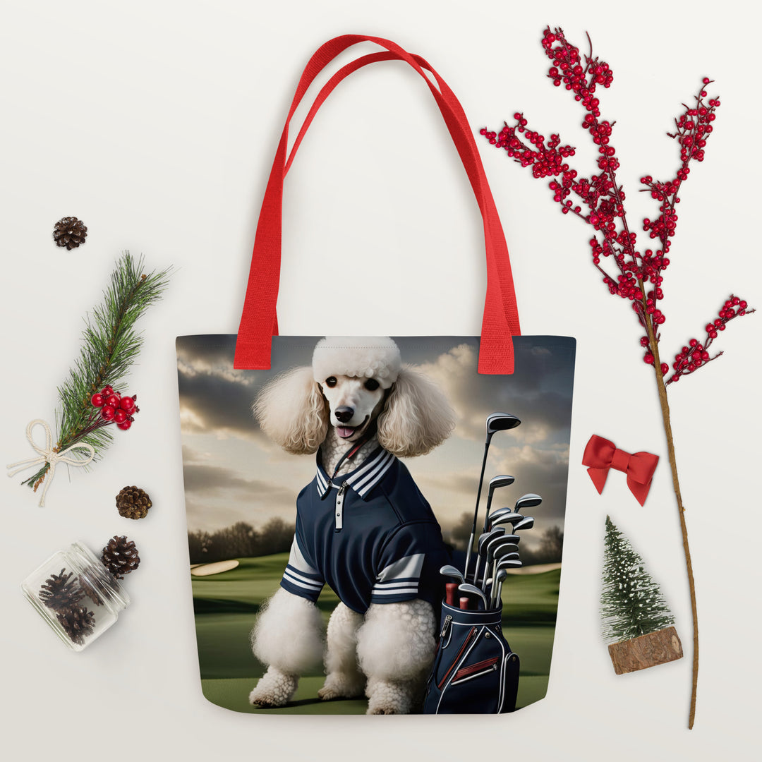 Tote bag-Poodle Golfer V3