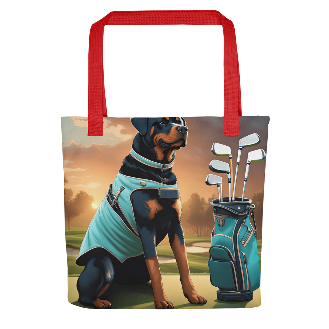 Tote bag- Rottweiler Golfer