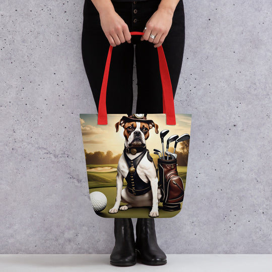 Tote bag-Boxer Golfer V6