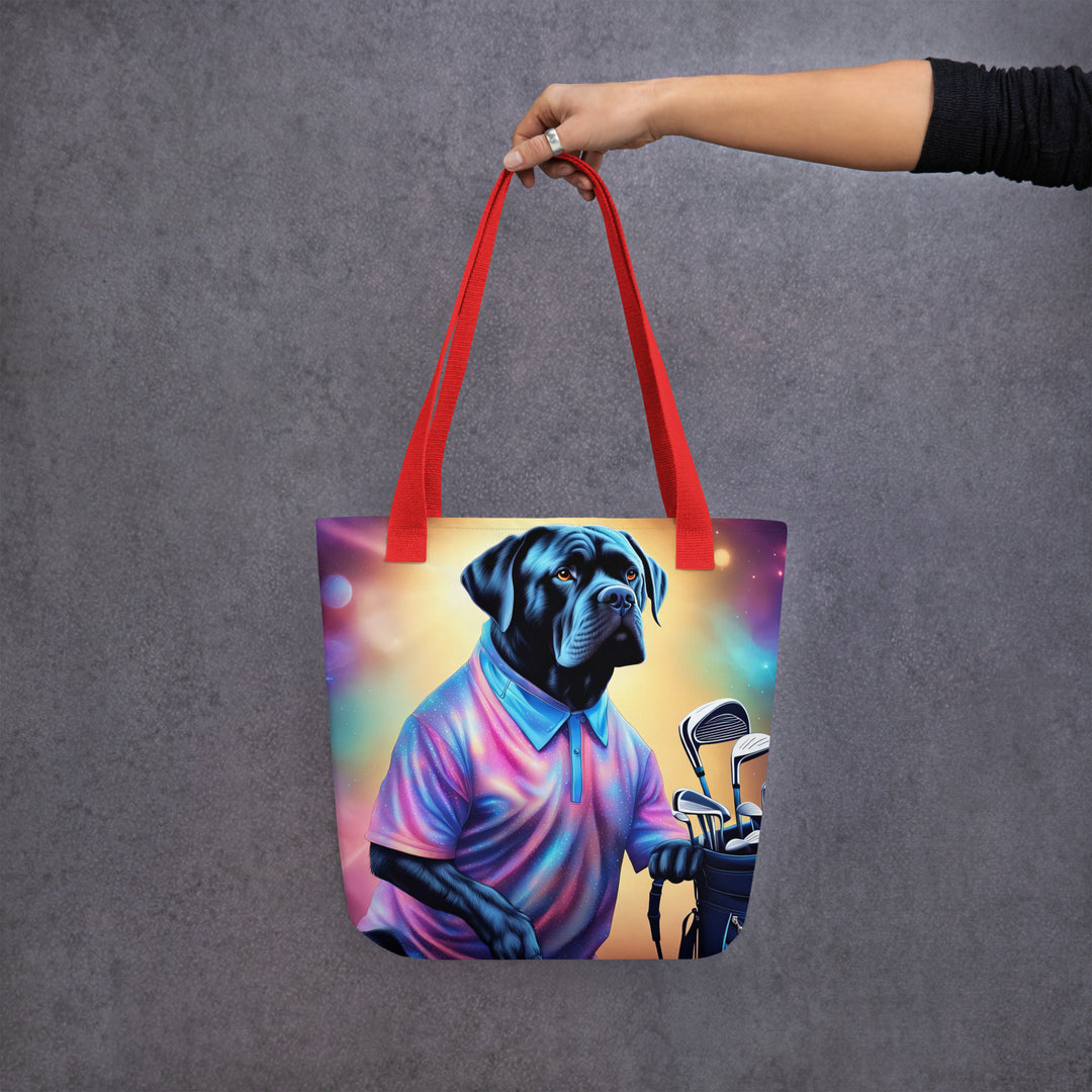 Tote bag-Cane Corso Golfer V2