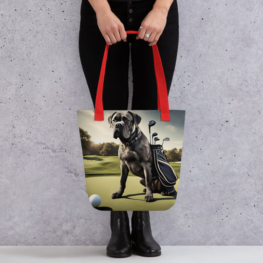 Tote bag-Cane Corso Golfer V5