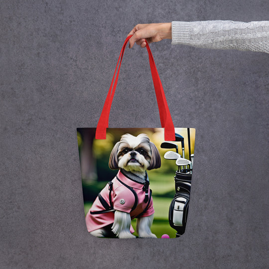 Tote bag-Shih Tzu Golfer V2