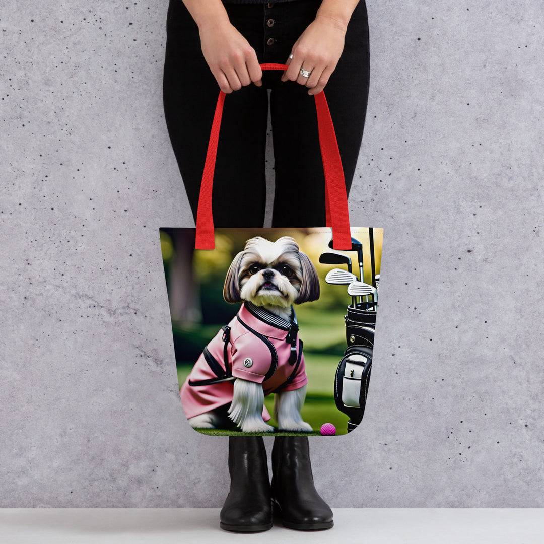 Tote bag-Shih Tzu Golfer V2