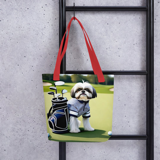 Tote bag-Shih Tzu Golfer V3