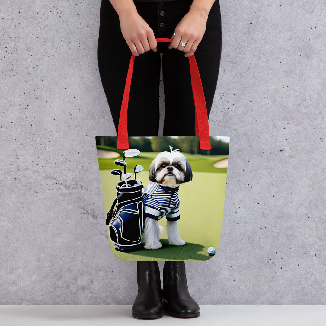 Tote bag-Shih Tzu Golfer V3