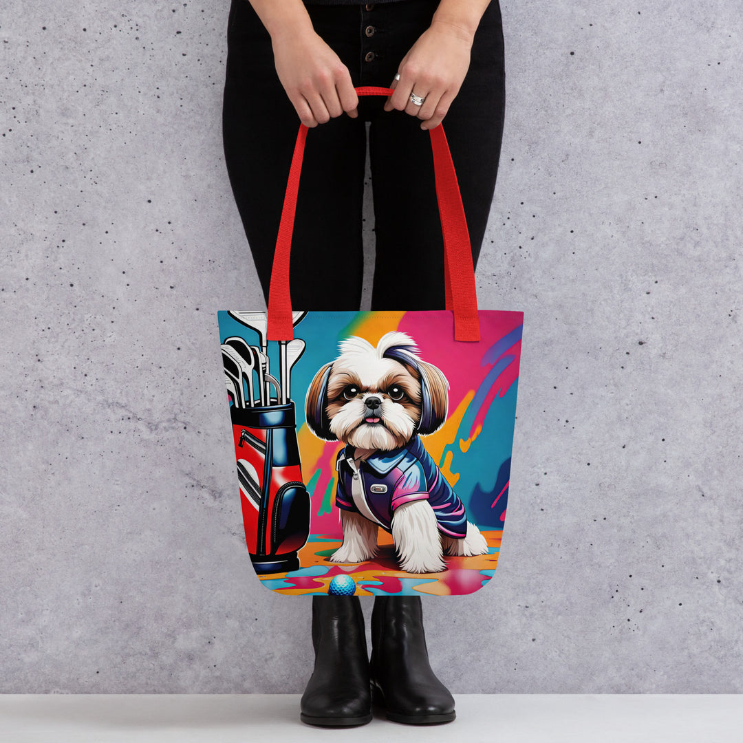 Tote bag-Shih Tzu Golfer V4