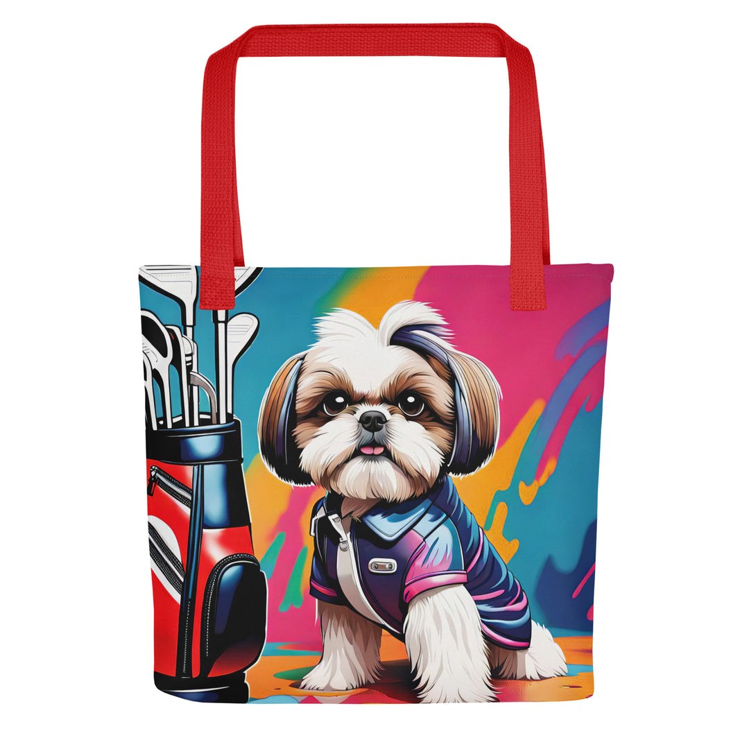 Tote bag-Shih Tzu Golfer V4