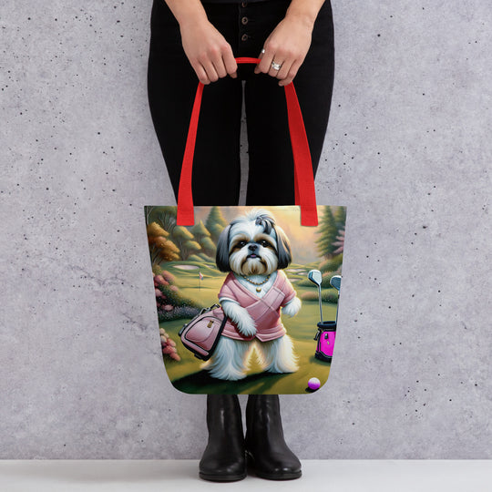 Tote bag-Shih Tzu Golfer V5