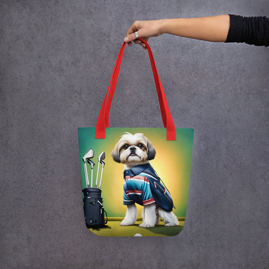 Tote bag-Shih Tzu Golfer V6