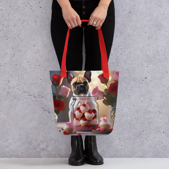 Tote bag-French Bulldog Romantic V2