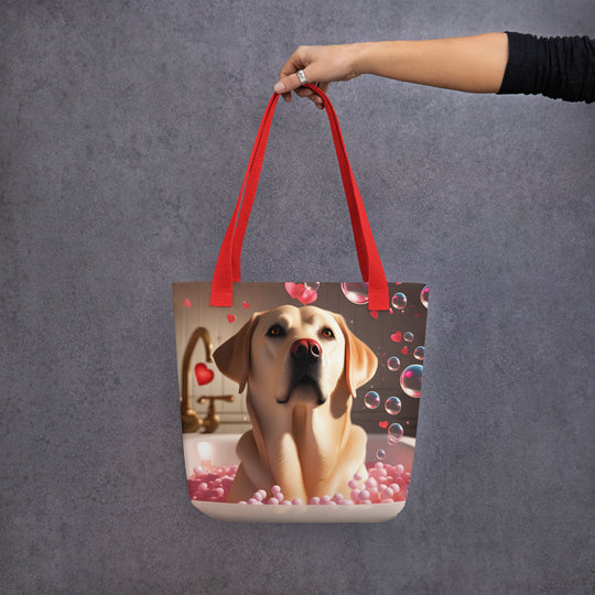 Tote bag-Labrador Retriever Romantic