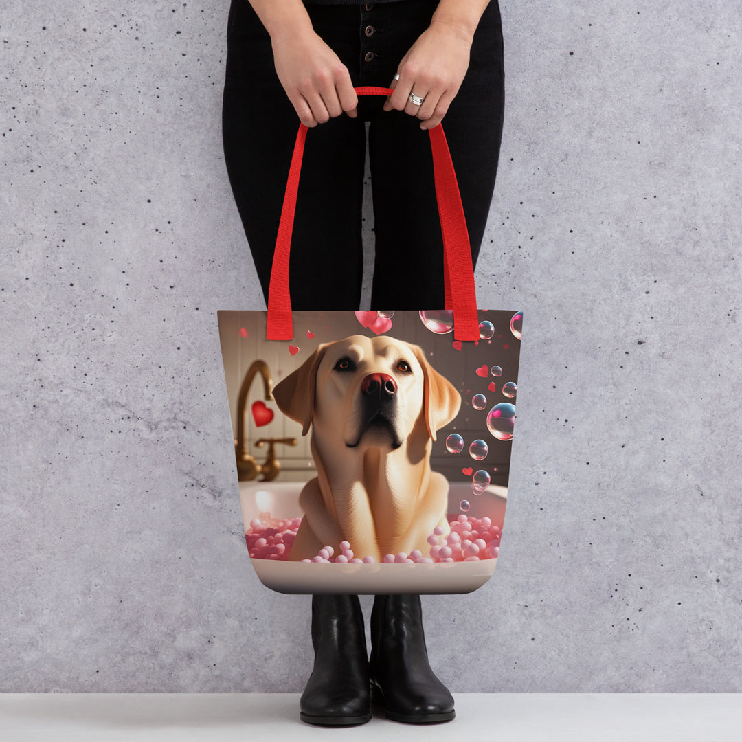 Tote bag-Labrador Retriever Romantic