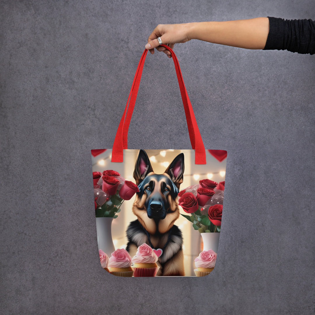 Tote bag-German Shepherd Romantic V2