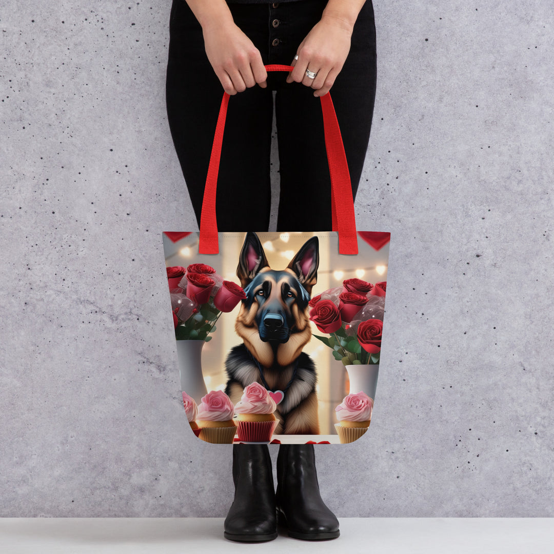 Tote bag-German Shepherd Romantic V2