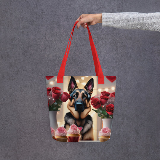 Tote bag-German Shepherd Romantic V2