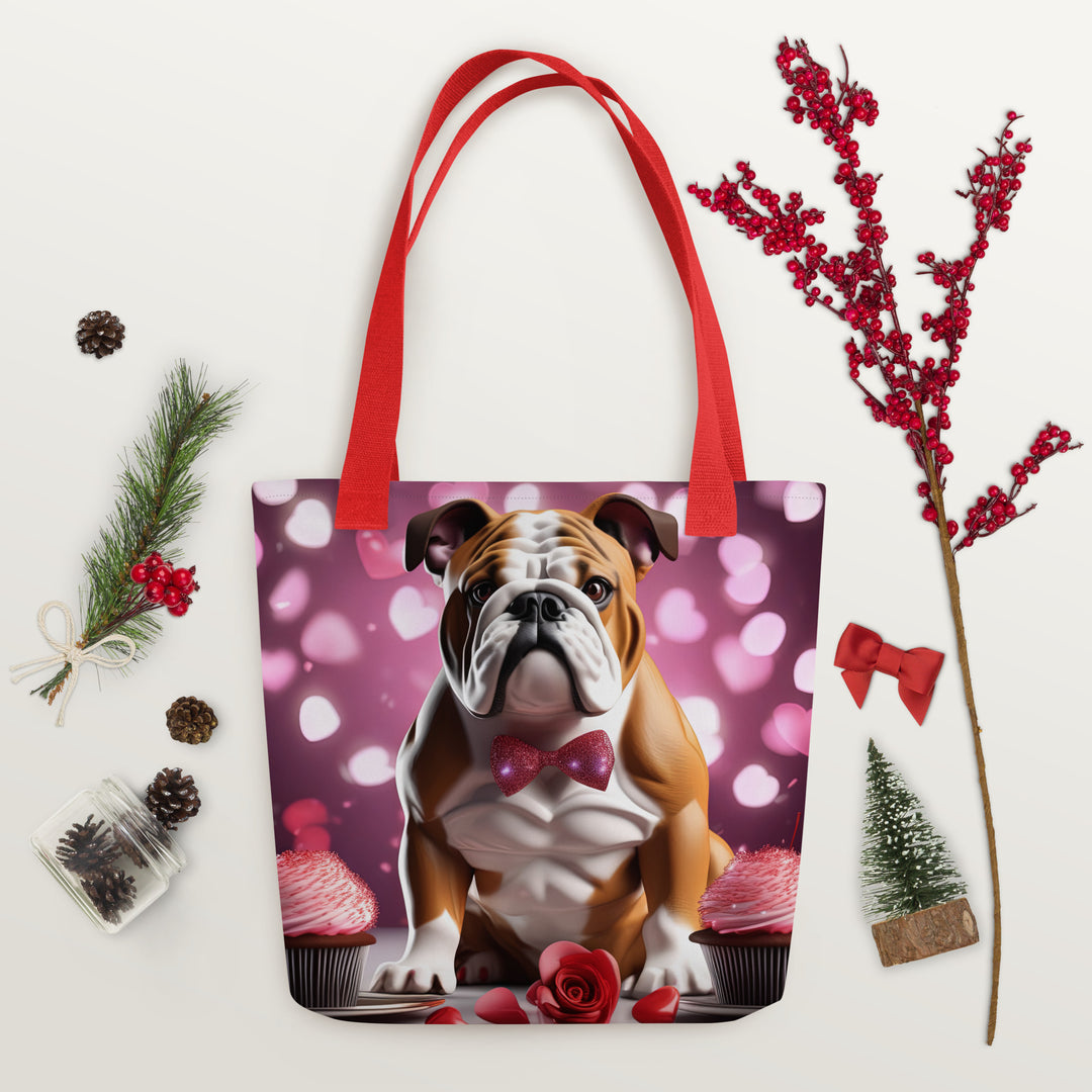 Tote bag-Bulldog Romantic