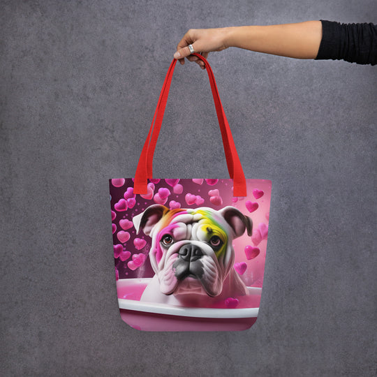 Tote bag-Bulldog Romantic V2