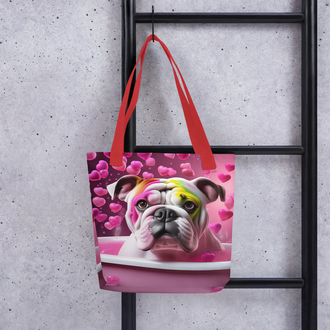 Tote bag-Bulldog Romantic V2