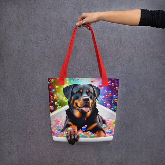 Tote bag-Rottweiler Romantic