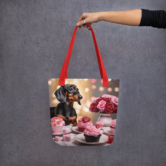 Tote bag-Dachshund Romantic