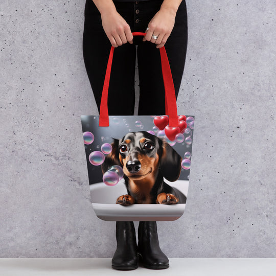 Tote bag-Dachshund Romantic V2