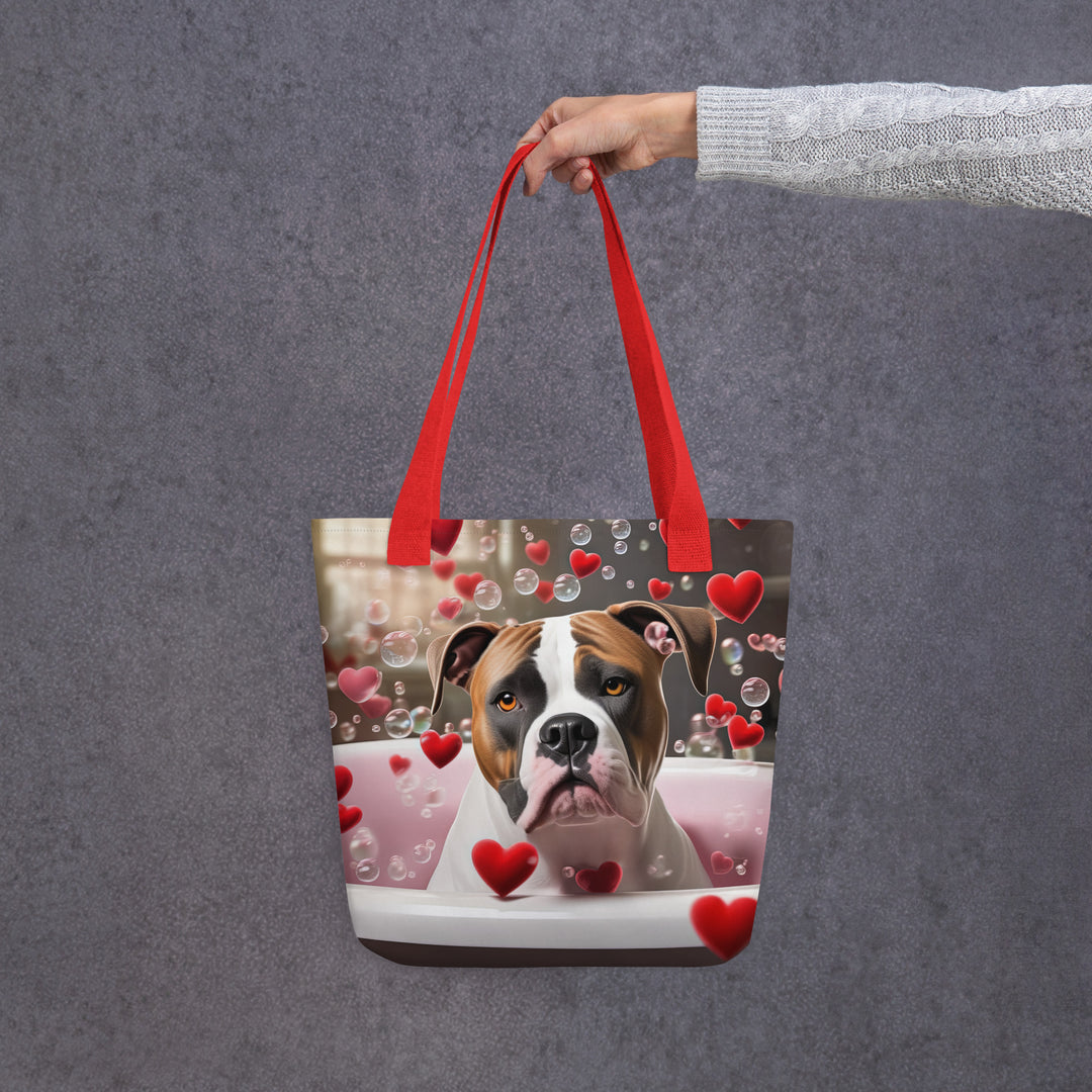 Tote bag-American Bulldog Romantic V3