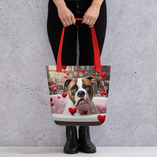 Tote bag-American Bulldog Romantic V3