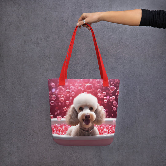 Tote bag-Poodle  Romantic V3