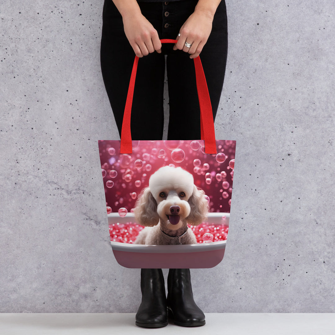 Tote bag-Poodle  Romantic V3