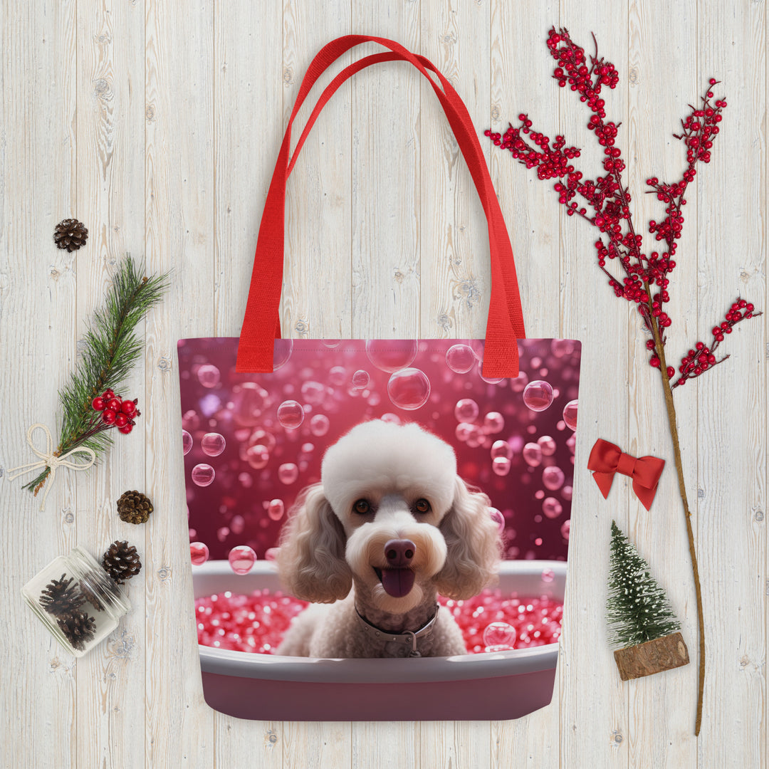 Tote bag-Poodle  Romantic V3