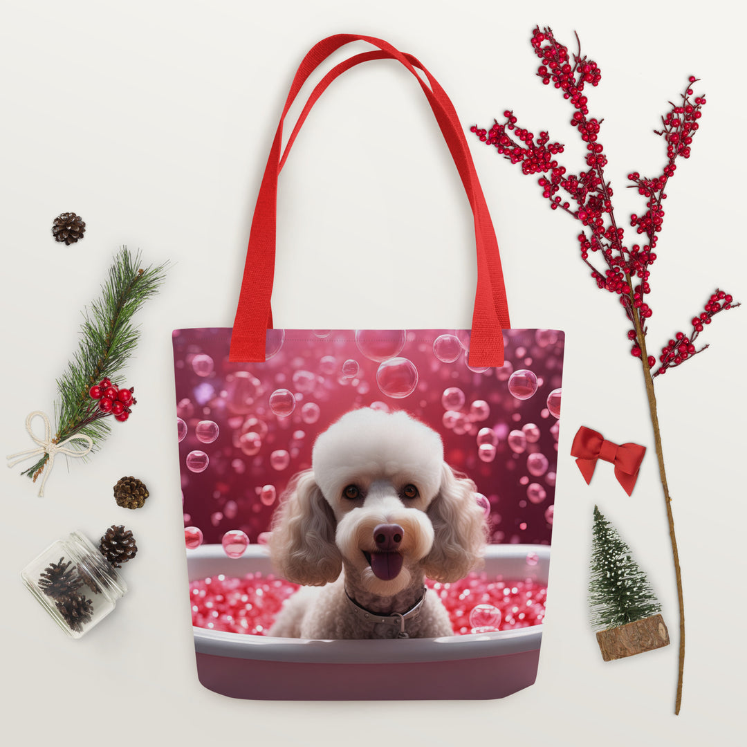 Tote bag-Poodle  Romantic V3