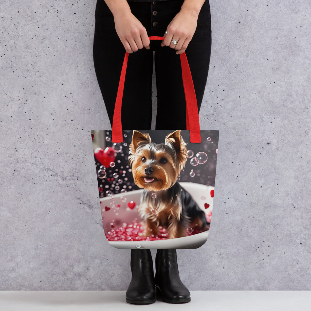 Tote bag-Yorkshire Terrier Romantic