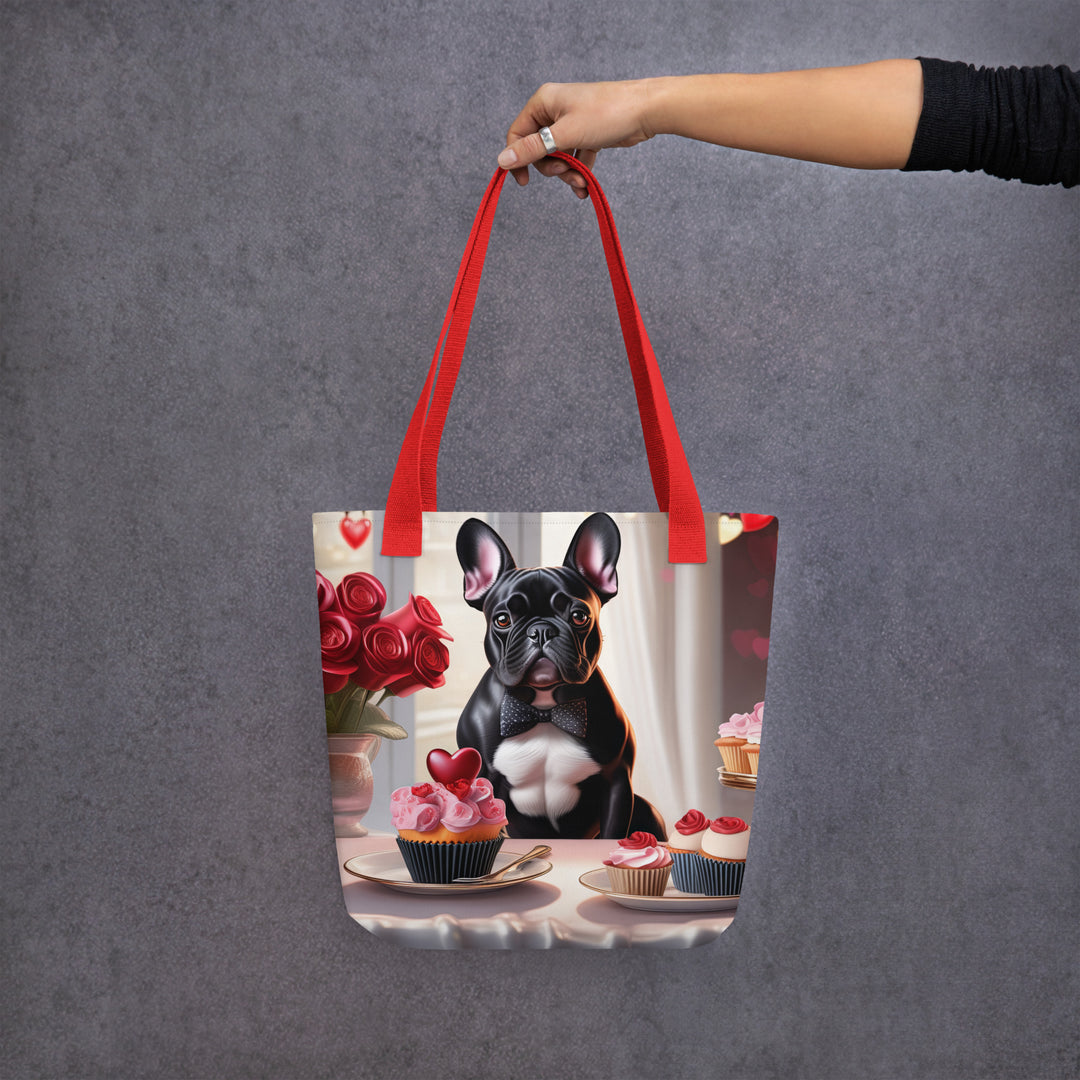 Tote bag-French Bulldog Romantic