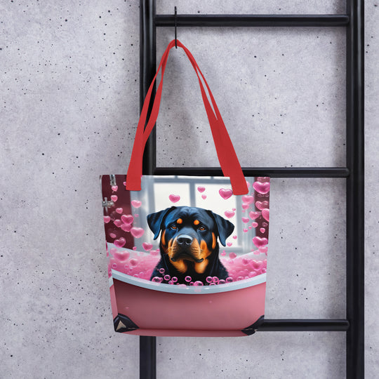 Tote bag-Rottweiler Romantic V3