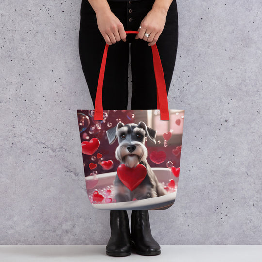 Tote bag-Miniature Schnauzer Romantic