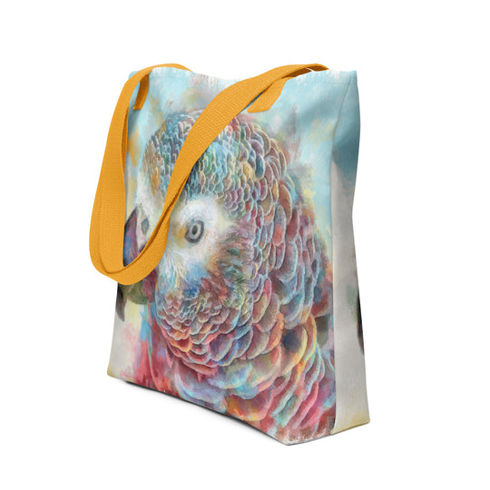 Tote bag - african grey parrot