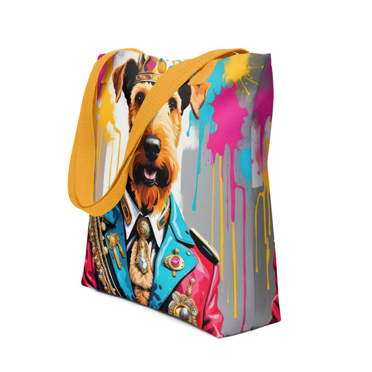 Tote bag-Airedale Terrier