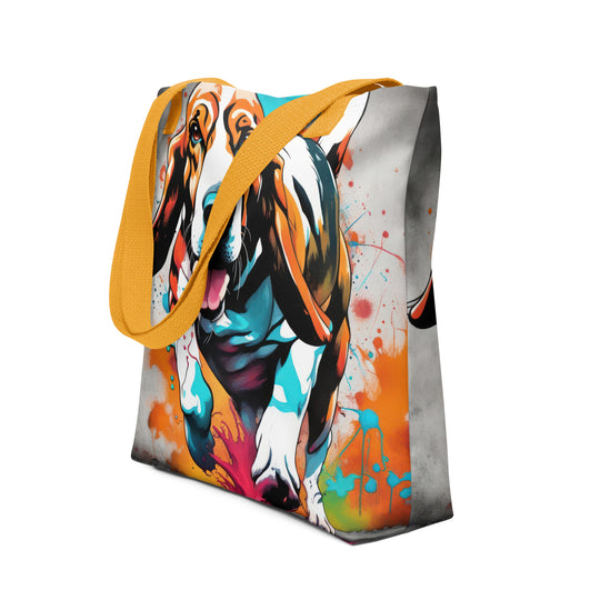 Tote bag-Basset Hound