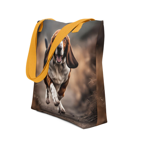 Tote bag-Basset Hound