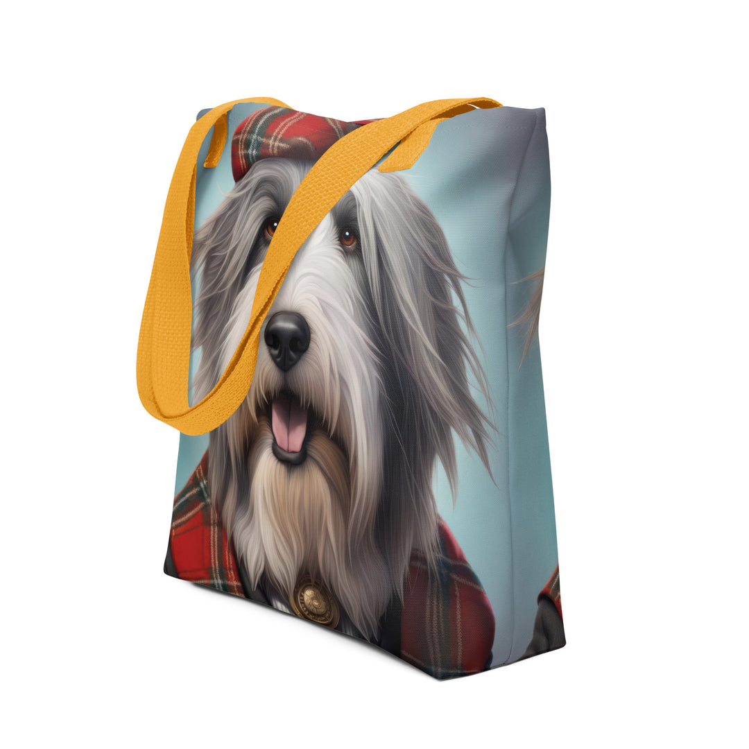 Tote bag-Bearded Collie