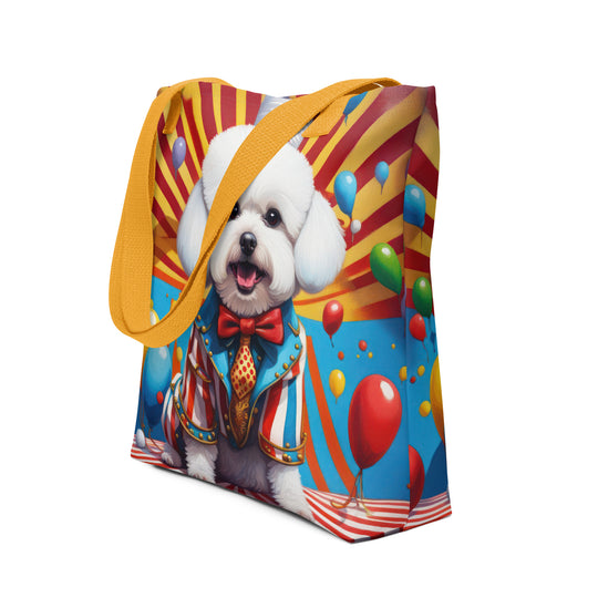 Tote bag-Bichon Frise Dog