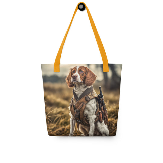 Tote bag-Brittany Dog V2