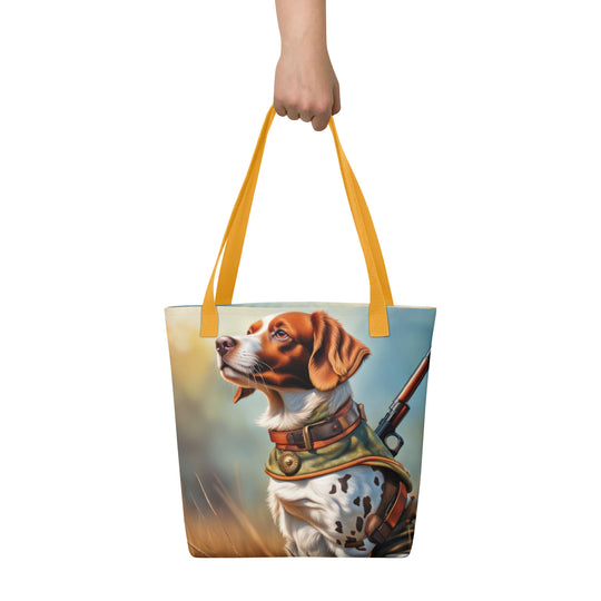 Tote bag-Brittany Dog V4